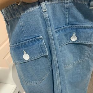 MIDI denim skirt